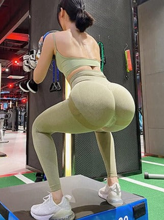 Leggins Mujer Push Up verde  L/XL