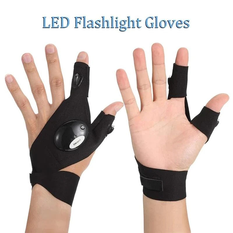 GUANTES LED CON LUCES IMPERMEABLES